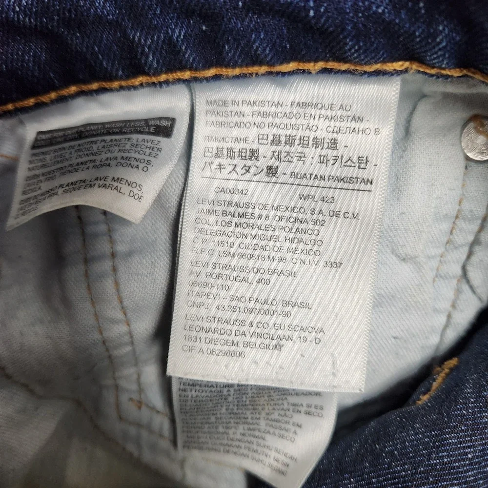 Levis 512 Slim‎ Taper Jeans Mens 34x34 Blue Denim Medium Stone Wash Skater Punk